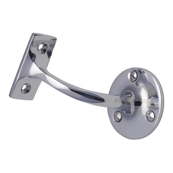 V1030 76-PC  076mm  Polished Chrome  Heritage Brass Medium Duty Brass Handrail Bracket