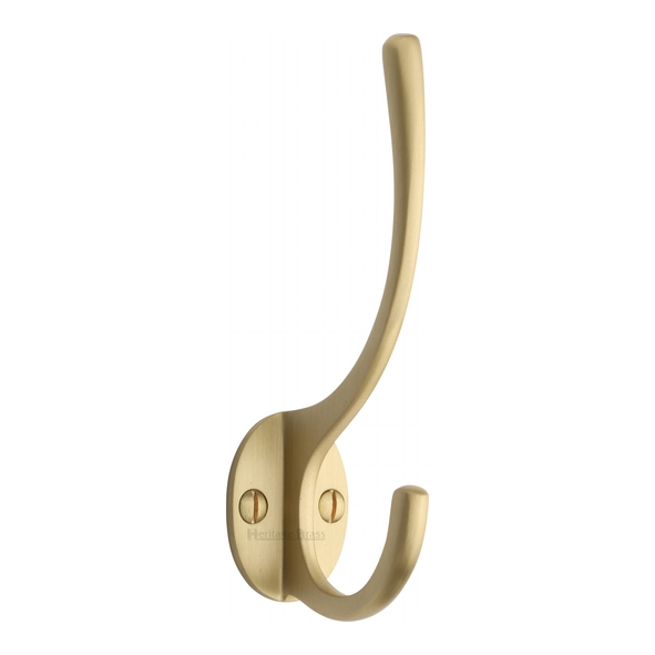 V1050-SB • Satin Brass • Heritage Brass Victorian Hat & Coat Hook