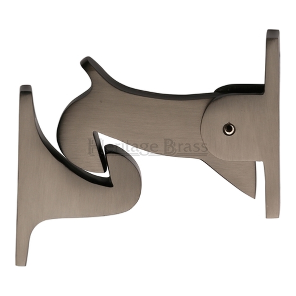 V1074-MB • 83mm • Matt Bronze • Heritage Brass Traditional Gravity Door Holder