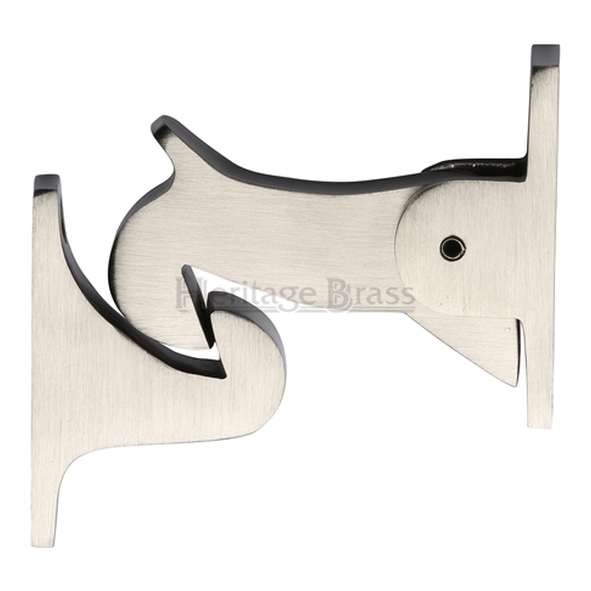 V1074-SN  83mm  Satin Nickel  Heritage Brass Traditional Gravity Door Holder