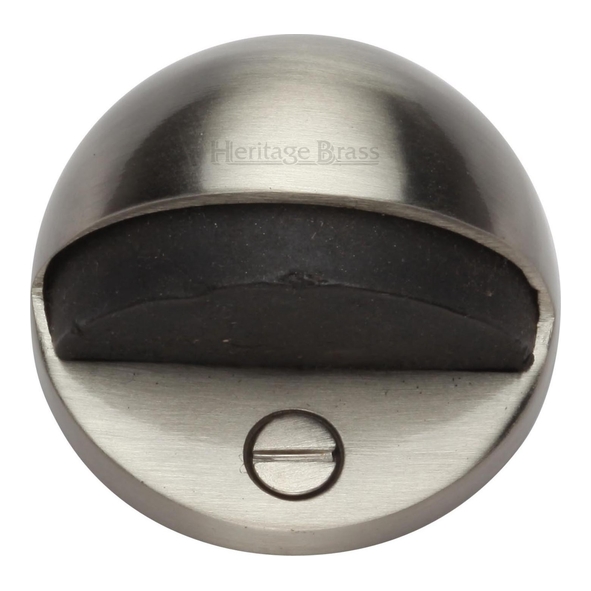 V1080-SN • 024mm • Satin Nickel • Heritage Brass Floor Mounted Oval Door Stops