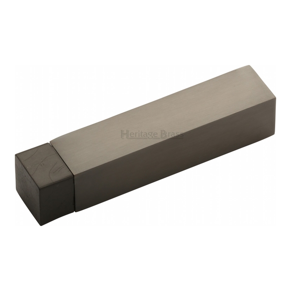 V1084-MB • 76 x 16 x 16mm • Matt Bronze • Heritage Brass Wall Mounted Square Section Door Stop