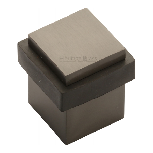 V1089-MB  30 x 30 x 35mm  Matt Bronze  Heritage Brass Floor Mounted Square Pesestal Door Stop