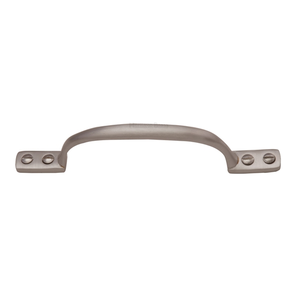 V1090 152-SN  152 x 35mm  Satin Nickel  Heritage Brass Straight Face Fixing Cabinet Handle