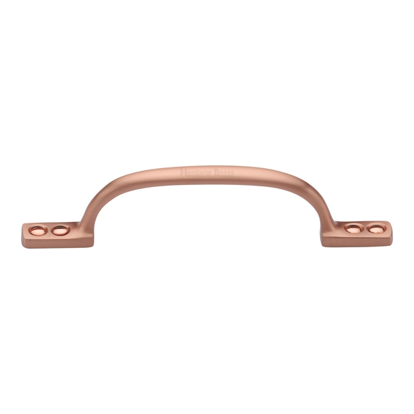 V1090 152-SRG  152 x 35mm  Satin Rose Gold  Heritage Brass Straight Face Fixing Cabinet Handle