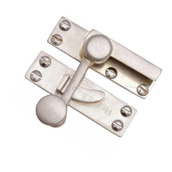 V1100-SN  Non-Locking  Satin Nickel  Heritage Brass Quadrant Sash Fastener