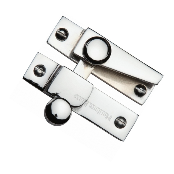 V1105-PC • Non-Locking • Polished Chrome • Heritage Brass Straight Arm Sash Fastener