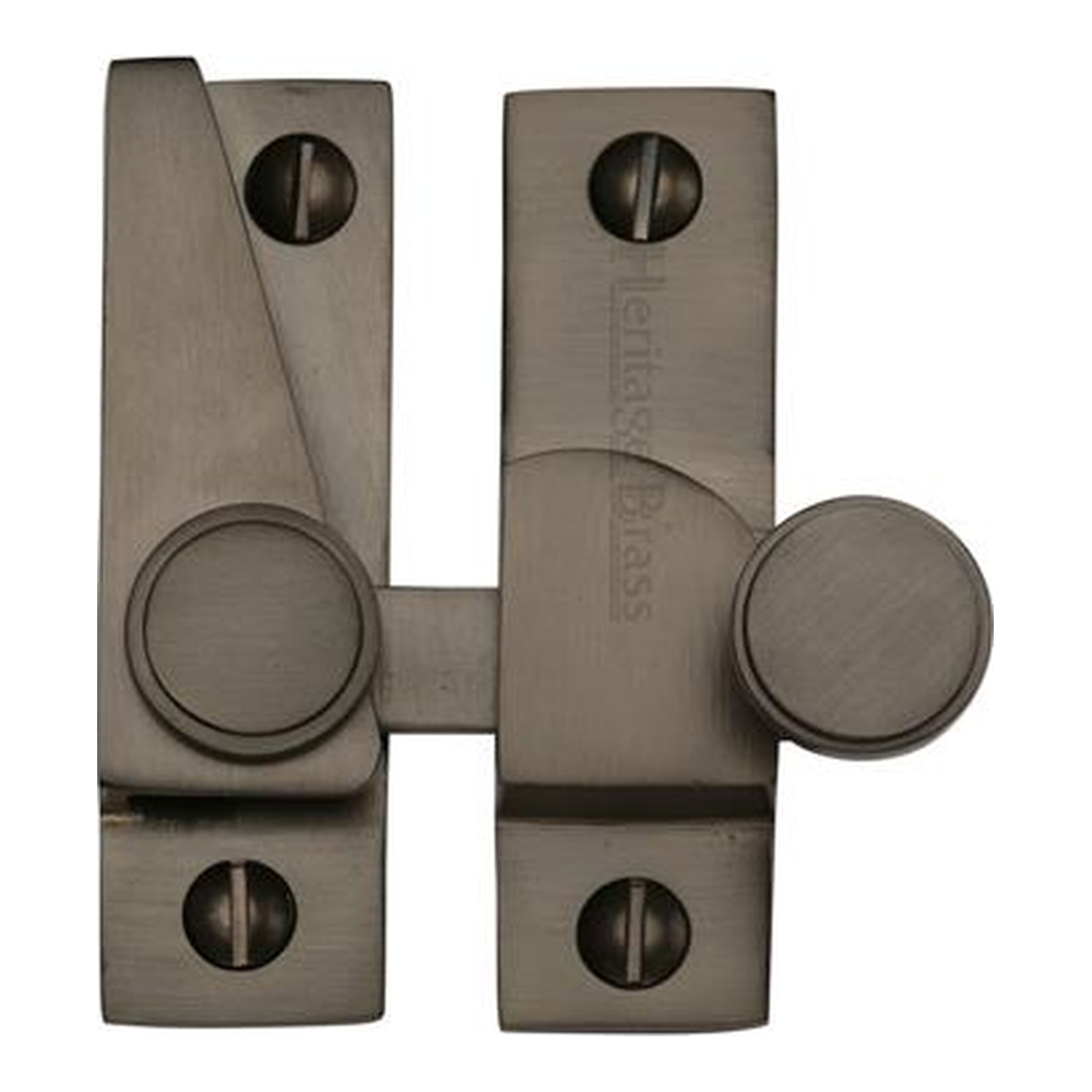 V1106-MB  Non-Locking  Matt Bronze  Heritage Brass Quadrant Sash Fastener