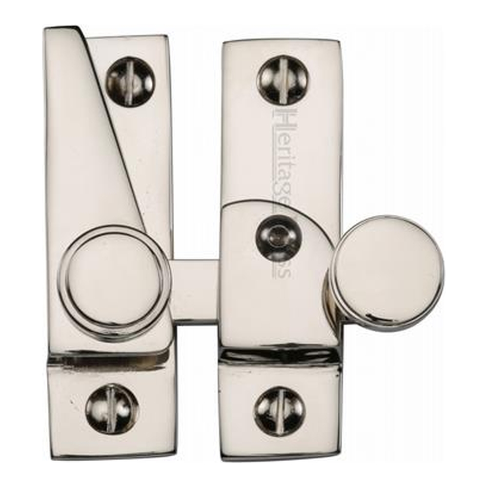 V1106L-PNF  Locking  Polished Nickel  Heritage Brass Quadrant Sash Fastener