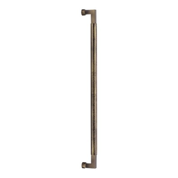 V1317-330-AT � 330mm � Antique Brass � Heritage Brass Bauhaus Hammered Pull Handle