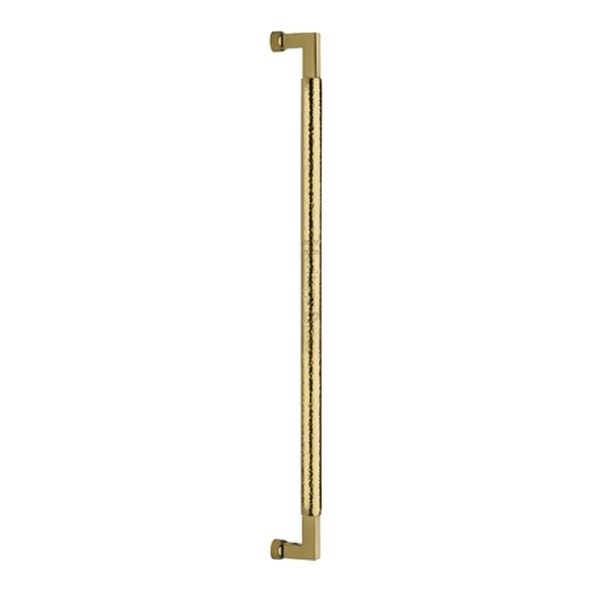 V1317-330-PB � 330mm � Polished Brass � Heritage Brass Bauhaus Hammered Pull Handle