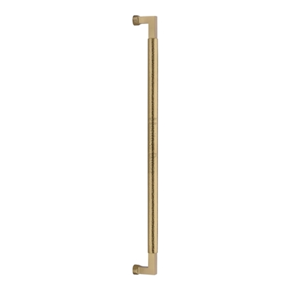 V1317-330-SB � 330mm � Satin Brass � Heritage Brass Bauhaus Hammered Pull Handle