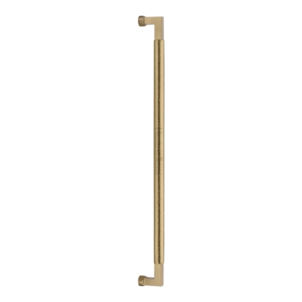 V1317-635-SB � 635mm � Satin Brass � Heritage Brass Bauhaus Hammered Pull Handle