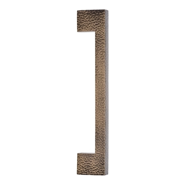 V1395-305-AT � 305mm � Antique Brass � Heritage Brass Metro Hammered Pull Handle