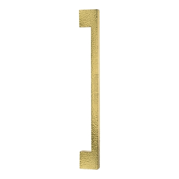 V1395-457-PB � 457mm � Polished Brass � Heritage Brass Metro Hammered Pull Handle