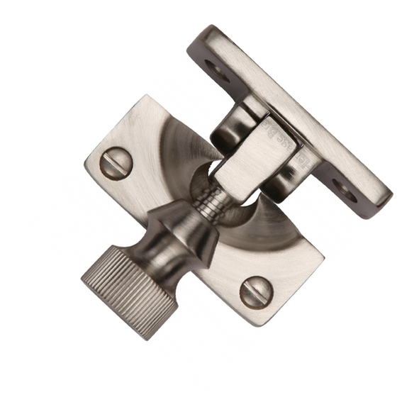 V2055-SN • Non-Locking • Satin Nickel • Heritage Brass Brighton Pattern Sash Fastener