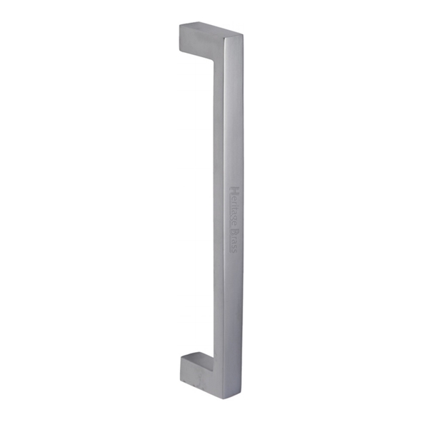 V2056-SC • 245mm • Satin Chrome • Heritage Brass Square Section Bolt Fixing Pull Handle