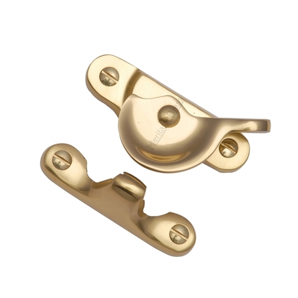 V2060-PB  Non-Locking  Polished Brass  Heritage Brass Fitch Sash Fastener