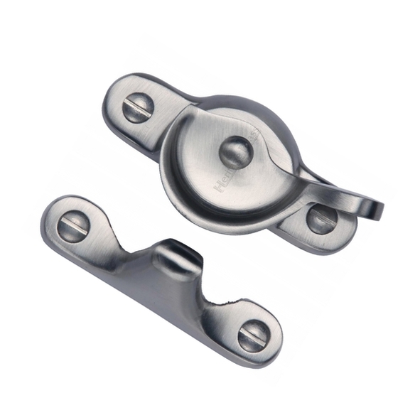 V2060-SC • Non-Locking • Satin Chrome • Heritage Brass Fitch Sash Fastener