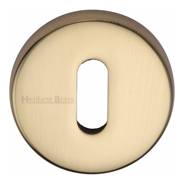 V4007-PB • Polished Brass • Heritage Brass Modern Concealed Fixing Mortice Key Escutcheon