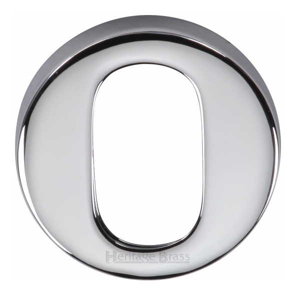 V4009-PC  Polished Chrome  Heritage Brass Modern Concealed Oval Cylinder Escutcheon