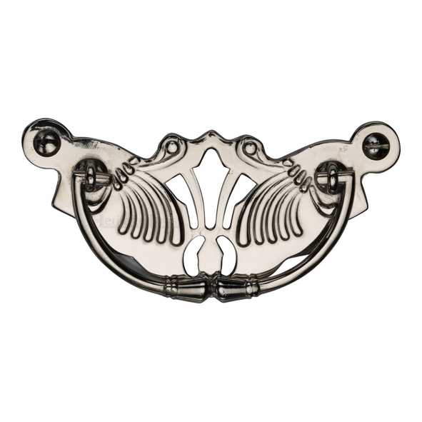 V5021-PNF • 90 x 40mm • Polished Nickel • Heritage Brass Angel Cabinet Drop Handle