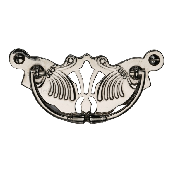 V5021-PNF  90 x 40mm  Polished Nickel  Heritage Brass Angel Cabinet Drop Handle