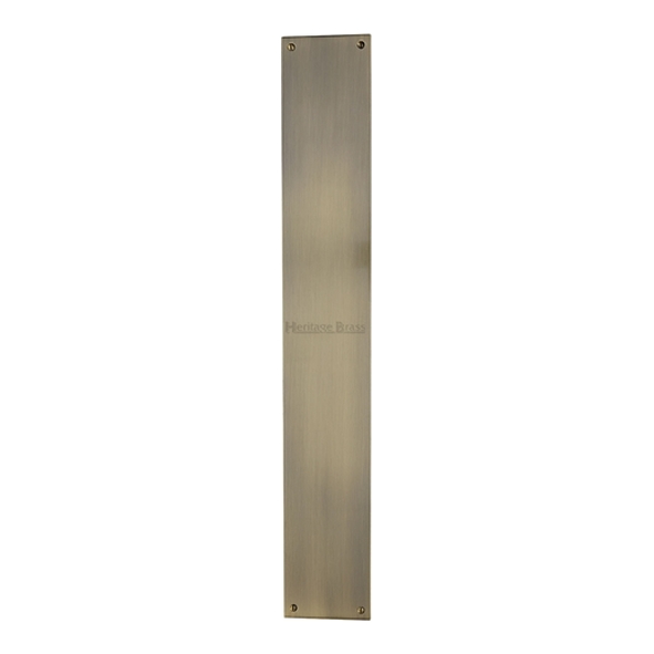 V740 500-AT  500 x 076mm  Antique Brass  Heritage Brass Rectangular Finger Plate