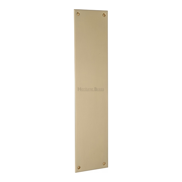 V740 305-PB  305 x 076mm  Polished Brass  Heritage Brass Rectangular Finger Plate