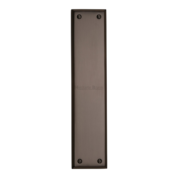 V743-MB  282 x 064mm  Matt Bronze  Heritage Brass Edged Cast Finger Plate