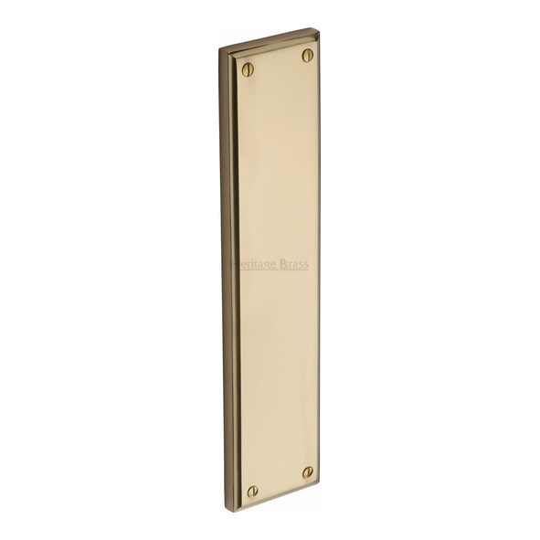 V743-PB • 282 x 064mm • Polished Brass • Heritage Brass Edged Cast Finger Plate