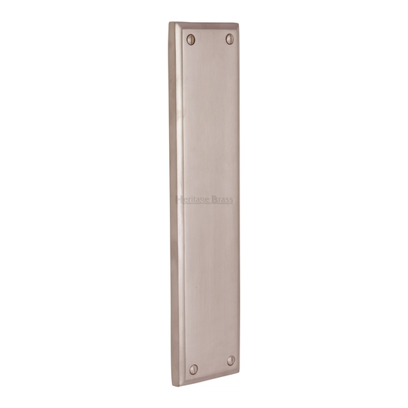 V743-SN  282 x 064mm  Satin Nickel  Heritage Brass Edged Cast Finger Plate