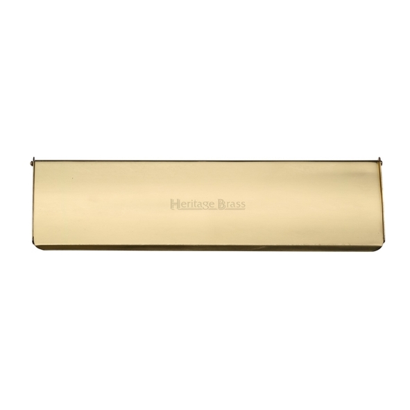 V860 280-PB • 280 x 082mm • Polished Brass • Heritage Brass Internal Letter Tidy