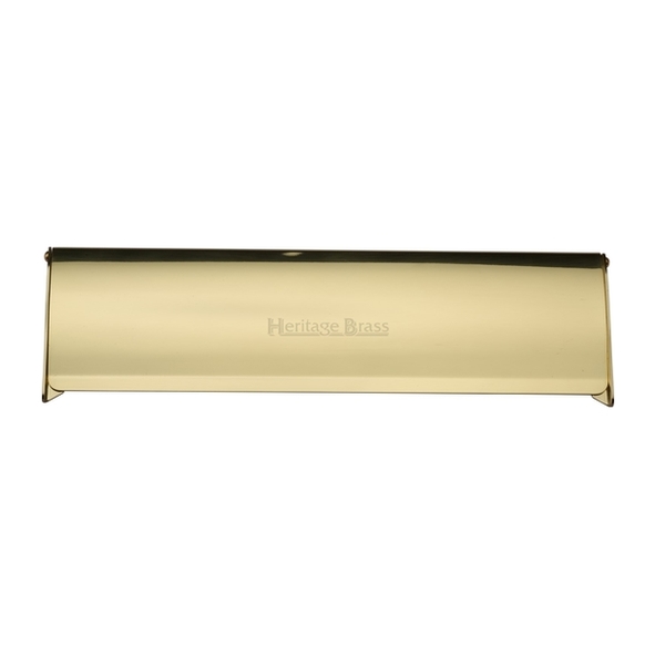 V860 299-PB • 299 x 086mm • Polished Brass • Heritage Brass Internal Letter Tidy