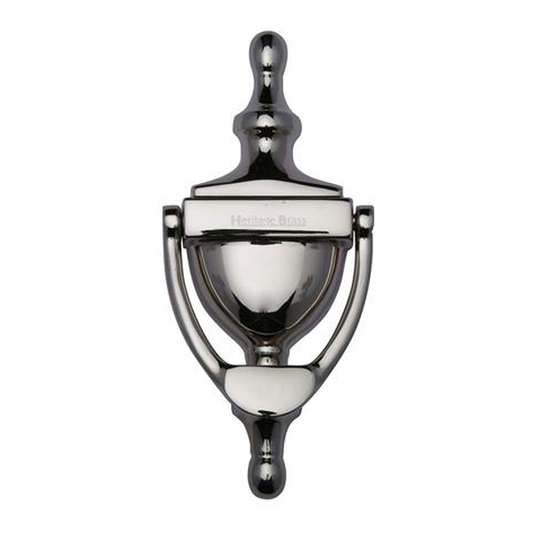 V910 152-PNF  152mm  Polished Nickel  Heritage Brass Urn Pattern Door Knocker