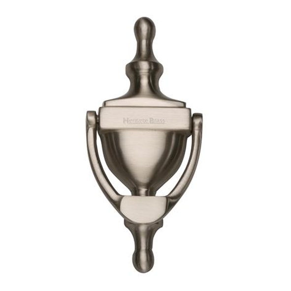 V910 152-SN  152mm  Satin Nickel  Heritage Brass Urn Pattern Door Knocker