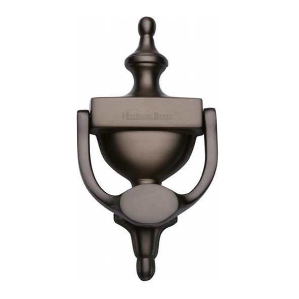 V910 195-MB • 195mm • Matt Bronze • Heritage Brass Urn Pattern Door Knocker