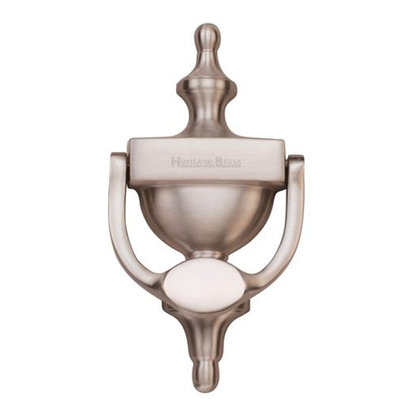 V910 195-SN  195mm  Satin Nickel  Heritage Brass Urn Pattern Door Knocker