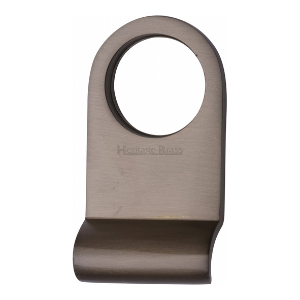V930-MB • Matt Bronze • Heritage Brass Contemporary Arched Head Rim Cylinder Pull