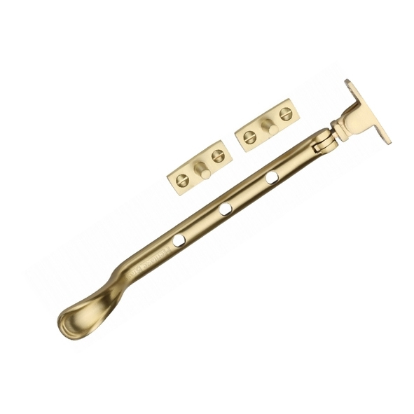 V990 8-SB  203mm  Satin Brass  Heritage Brass Victorian Casement Stay