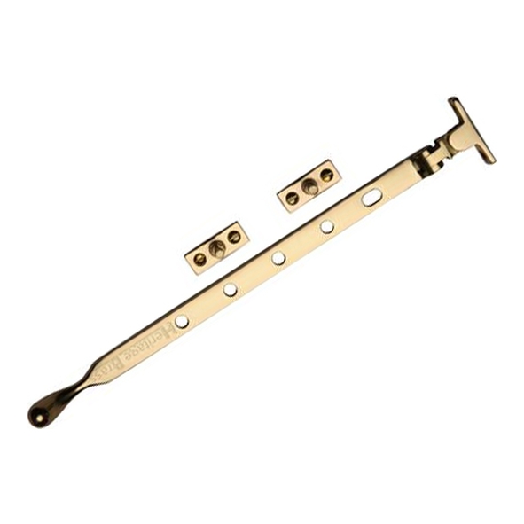 V992 12-PB • 305mm • Polished Brass • Heritage Brass Bulb End Casement Stay