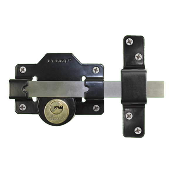 1127A050BK • 50mm Projection Cylinder • To Pass • Rim Gate Lock With Key Both Sides
