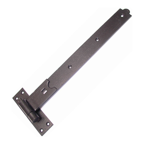 128-0250-BK  0250mm  Black [500 - 750mm wide leaf]  Straight Steel Hook & Band Hinges