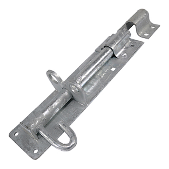 1A-254-ZP  250mm  Galvanised  Padlock Door Bolt