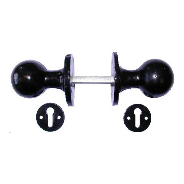 272-BL  Black Iron  Ball Knob Furniture