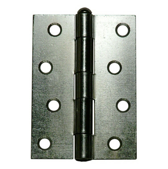 451Z-100-ZP • 100 x 076mm • Zinc Plated [40kg] • Strong Cranked Loose Pin Square Corner Steel Butt Hinges