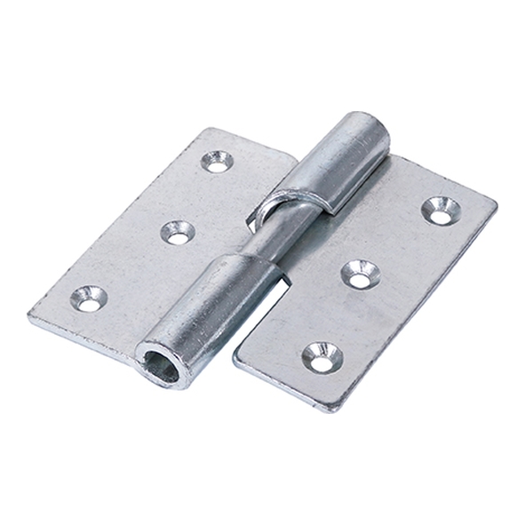 466L-075-ZP  075 x 072mm  Left  Zinc Plated [35kg]  Rising Steel Butt Hinges