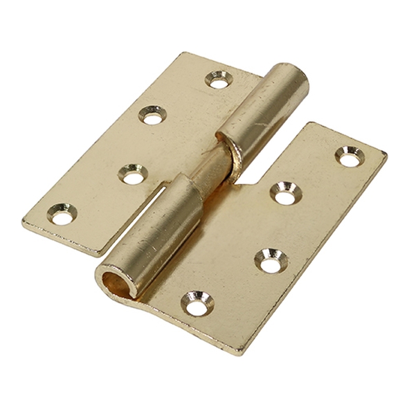 466R-100-EB  100 x 086mm  Right  Electro Brassed [55kg]  Rising Steel Butt Hinges