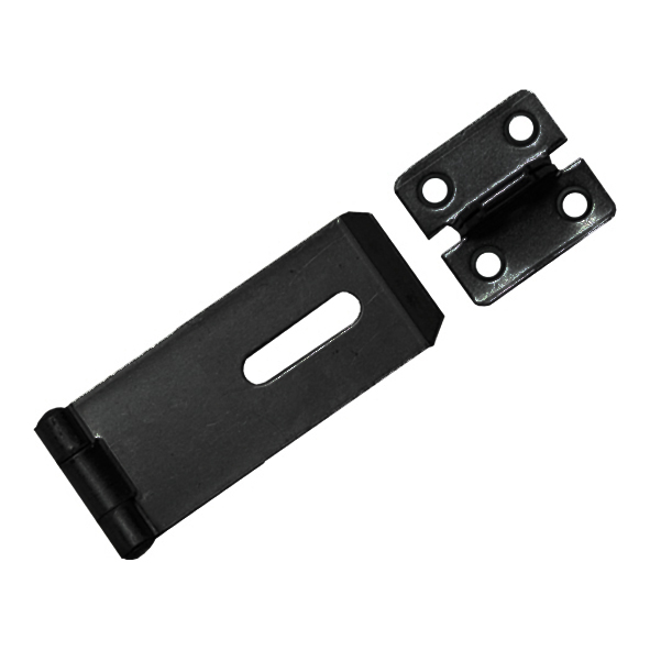 617-075-BL • 075 x 38mm • Black • Medium Pattern Safety Hasp & Staple