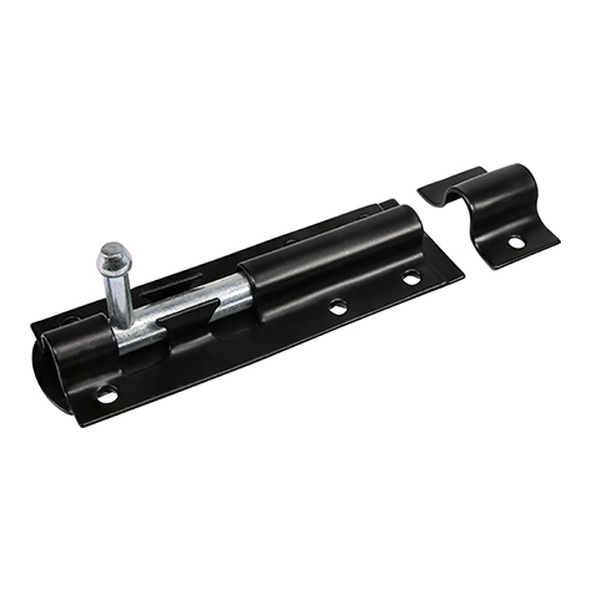 923A-100-BL  100mm  Black  Straight Tower Bolt